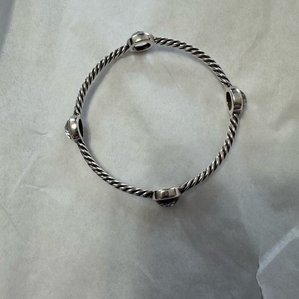 DYElegant Silver Twisted Bracelet